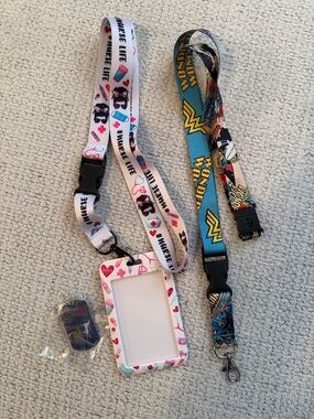Nurse Life Pink Badge Lanyard with ID Holder